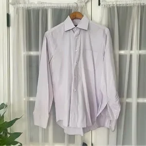 Canali | Shirts | Canali French Cuff Lavendar Crosshatch Cotton Dress Shirt  Slim Fit Sz 55 | Poshmark